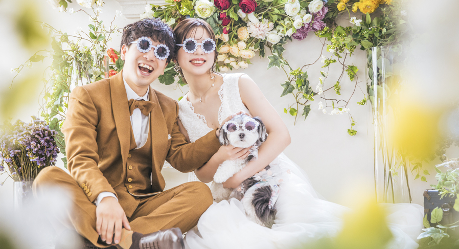 大切なペットとの撮影